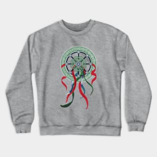 Colorful Ribbon Wheel Mandala Crewneck Sweatshirt